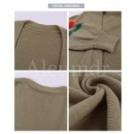 Aleumdr Plus Size Cardigan for Women Long Stripe Knit Open Front Sweaters Jacket 2XL - Image 6