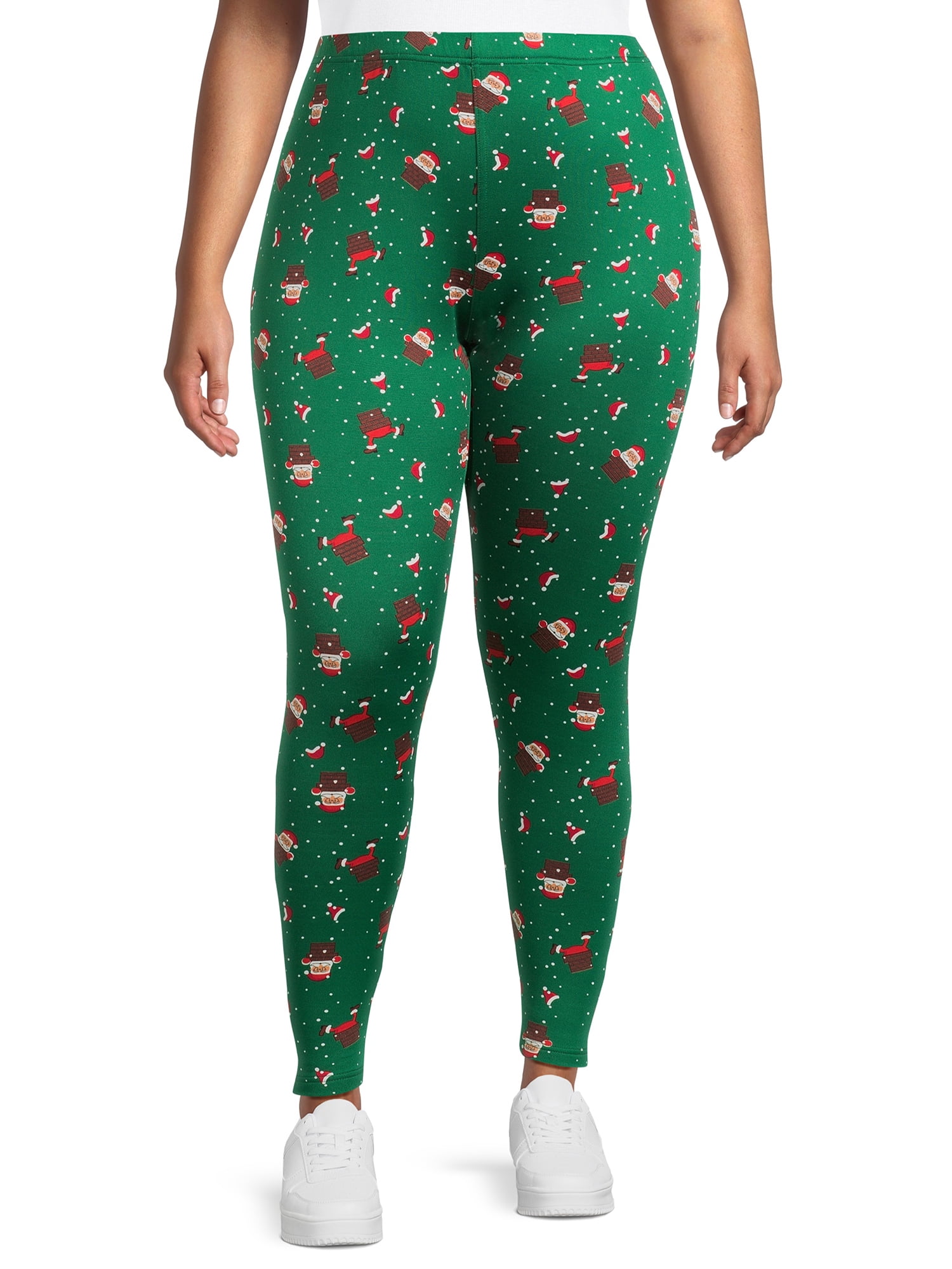 Christmas-Women-s-Plus-Size-Brushed-Leggings-from-Feeling-Festive-2-Pack-28-Inseam_7d07c1f7-6567-4180-afde-d871f870d795.e84222177bcb7a7b1d68b575cf4d6cf6 Christmas Women's Plus Size Brushed Leggings from Feeling Festive, 2-Pack, 28” Inseam - Image 1